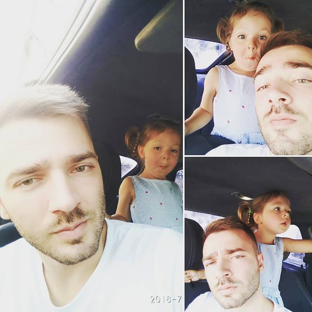 Олег Рабинович с дочкой. Фото: instagram.com/rbnv.ch_tattoo