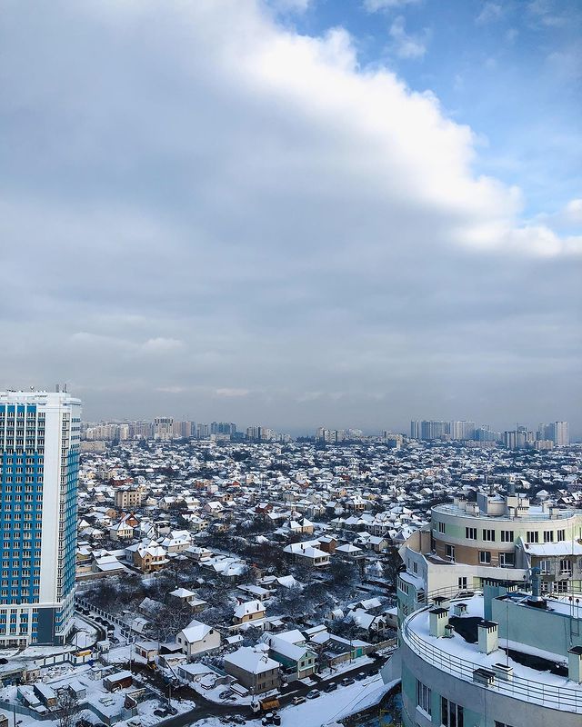 Сказочные пейзажи: смотри, как выглядит заснеженная Одесса. Фото: instagram.com/ryaba22