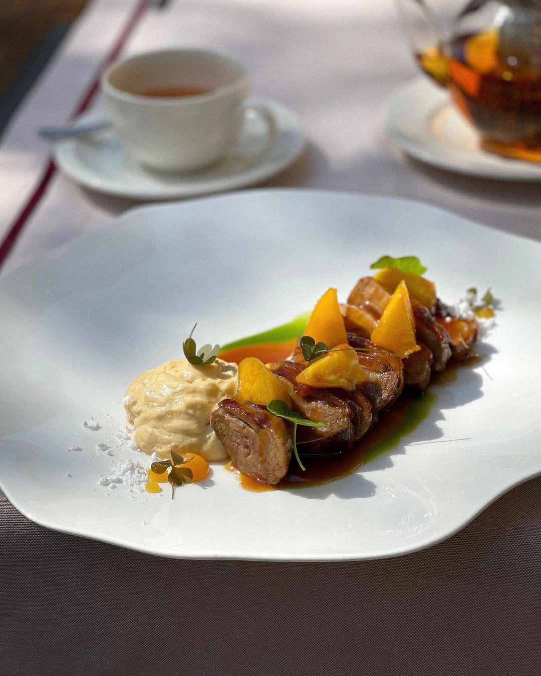 Филе с тар-таром из груши в ресторане Bruno. Фото: instagram.com/bruno.odessa