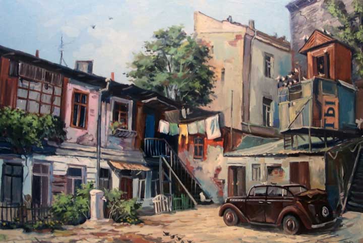 Экскурсия по одесским дворикам на ретро автобусе