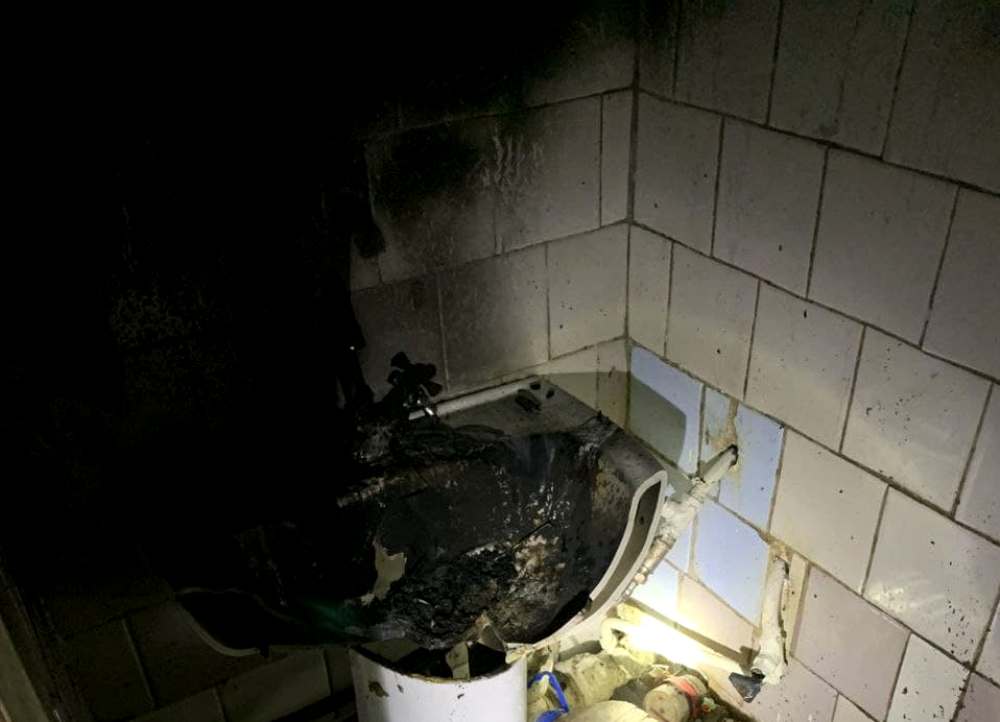 Пожар на улице Генерала Петрова. Фото: Служба чрезвычайных ситуаций