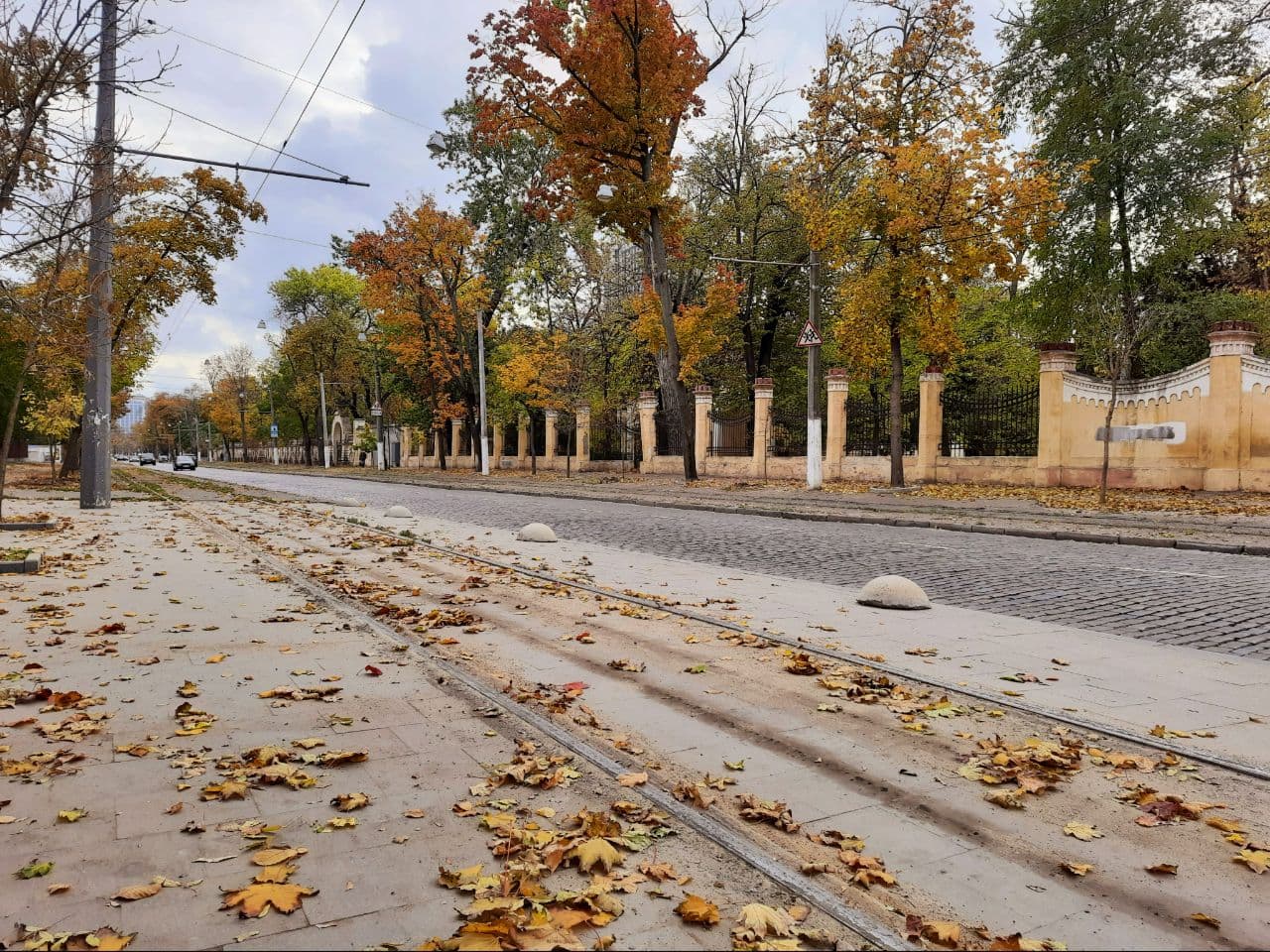 Осенний бульвар фото