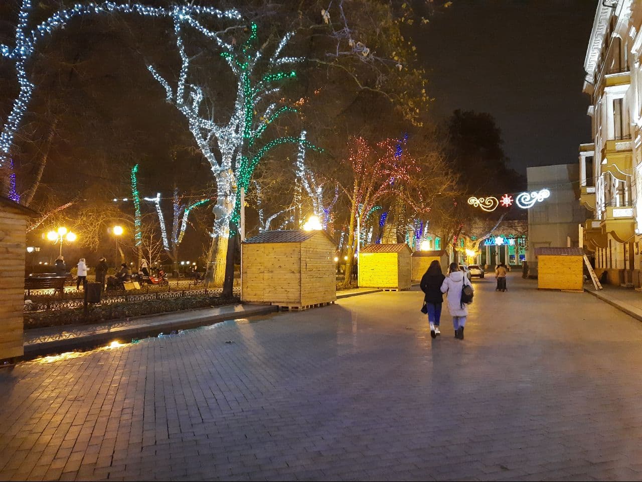 Установка елок, карусель и праздничная подсветка: в Одессе начали подготовку к Новому году