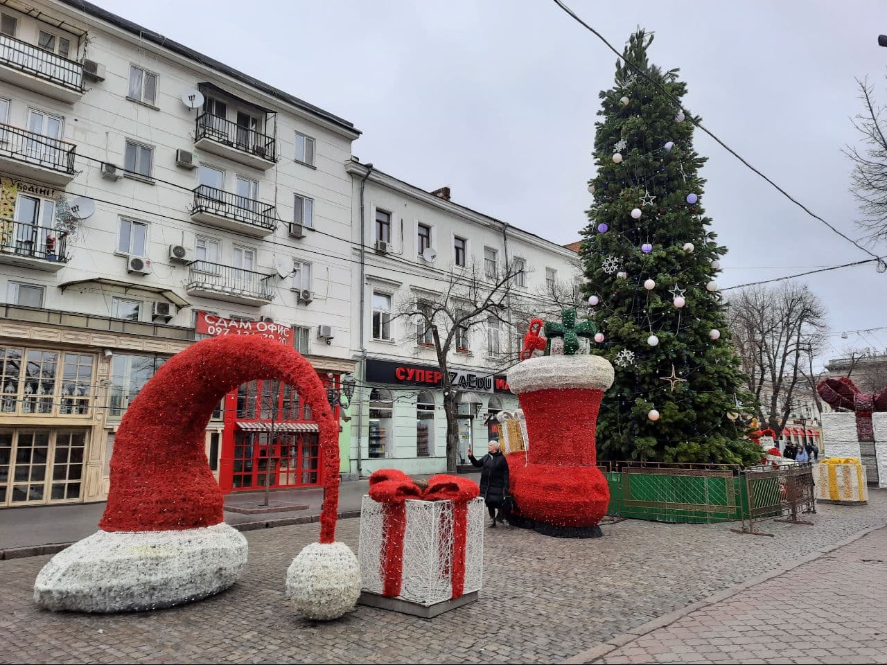 Новогодняя елка на Дерибасовской