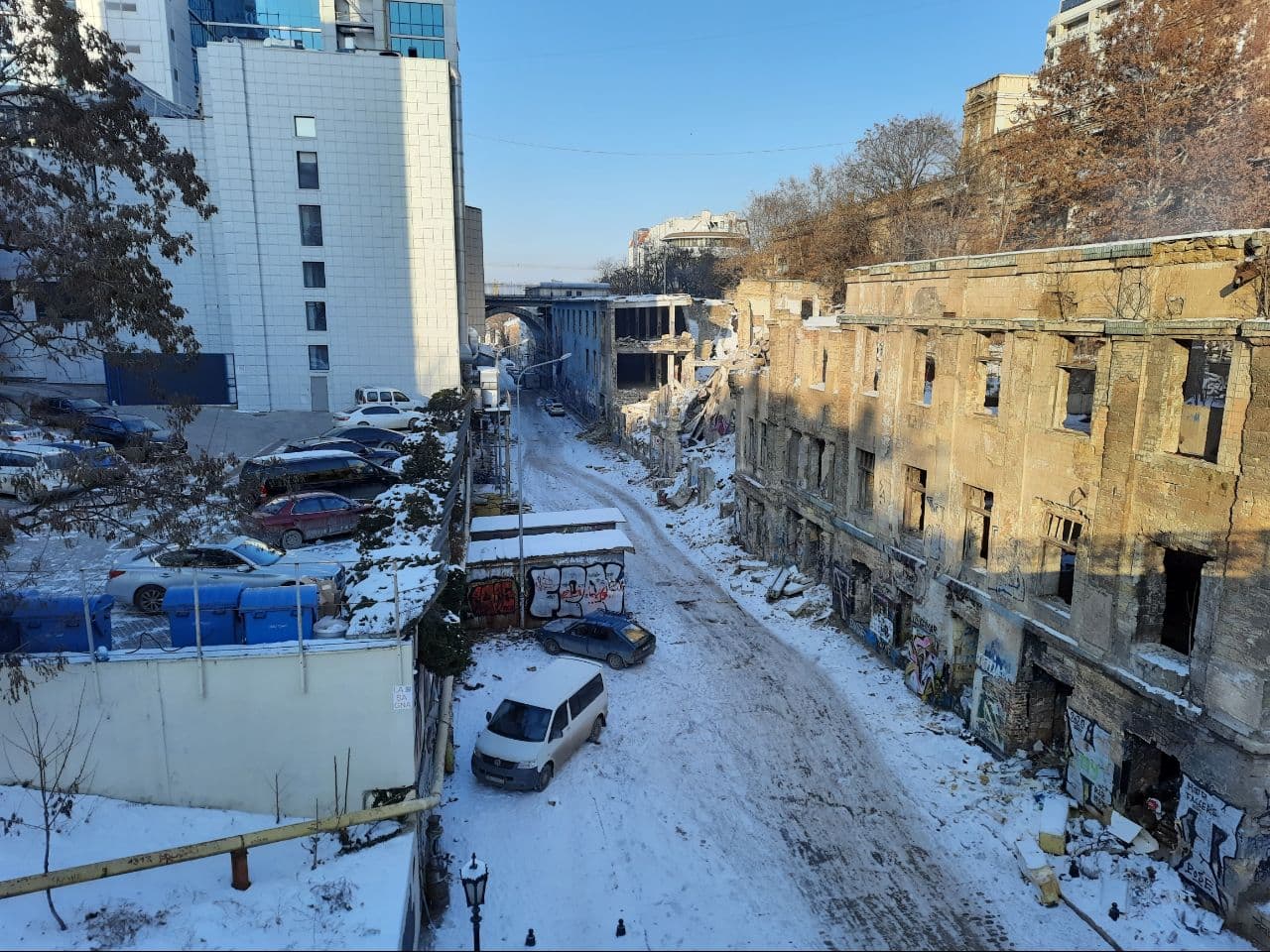 Заснеженные пляжи и лютый мороз: как выглядит Одесса в январе 2021 года. Фото Марины Повертайло