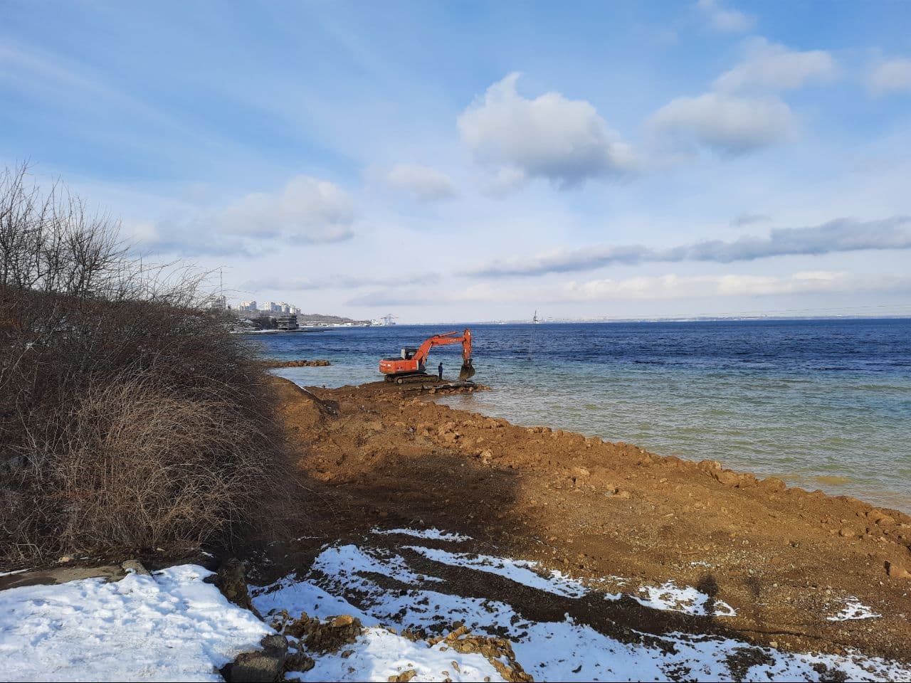Заснеженные пляжи и лютый мороз: как выглядит Одесса в январе 2021 года. Фото Марины Повертайло