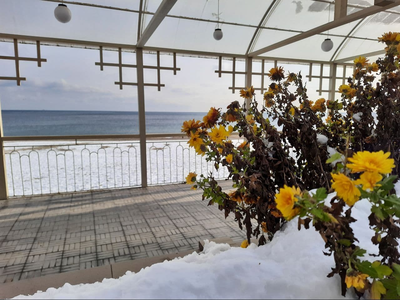 Заснеженные пляжи и лютый мороз: как выглядит Одесса в январе 2021 года. Фото Марины Повертайло