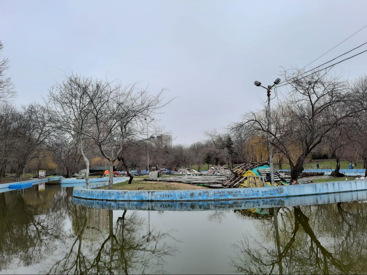 Как выглядит одесский парк Победы в марте 2021 года. Фото Марины Повертайло