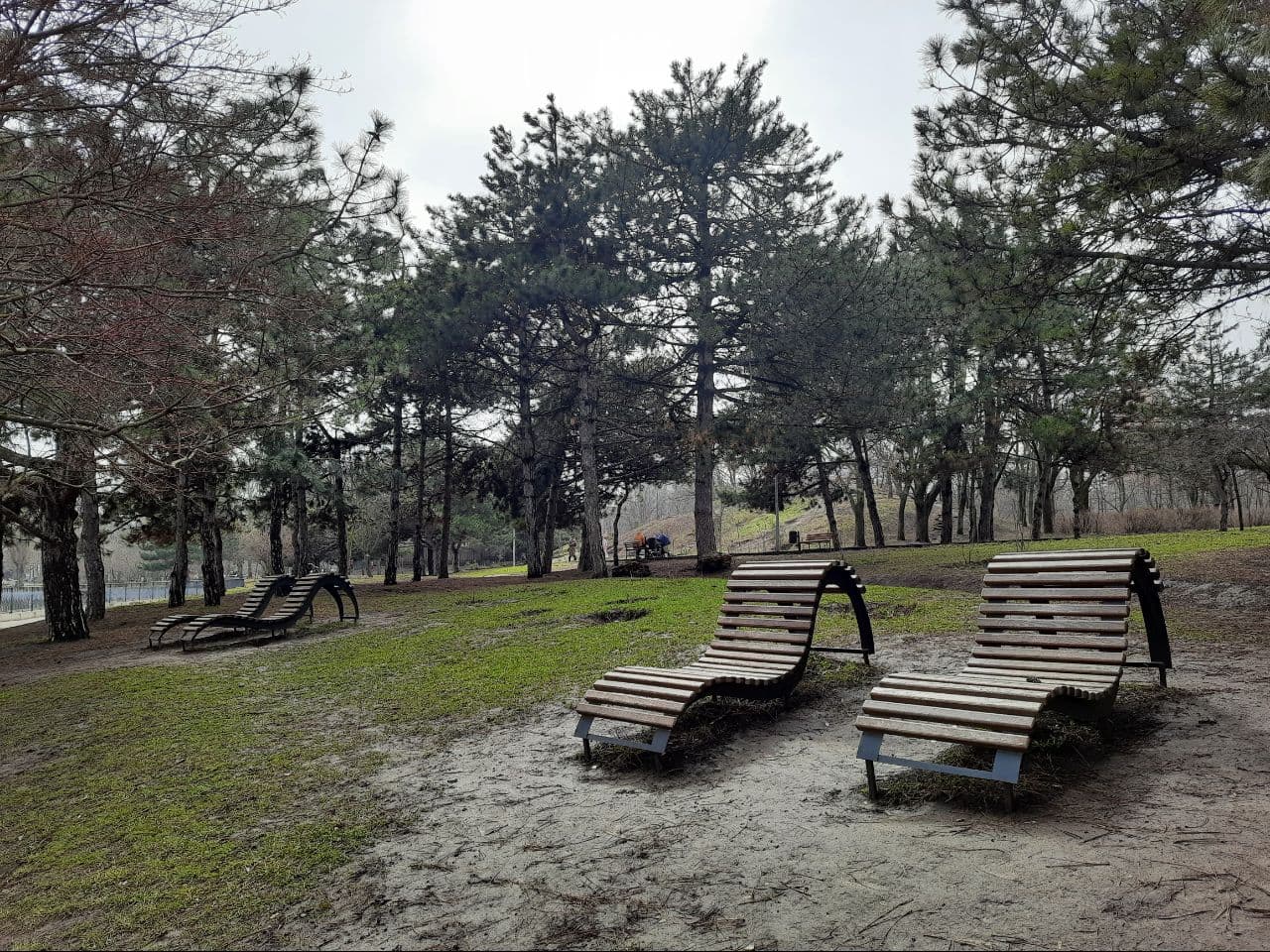 Как выглядит одесский парк Победы в марте 2021 года. Фото Марины Повертайло