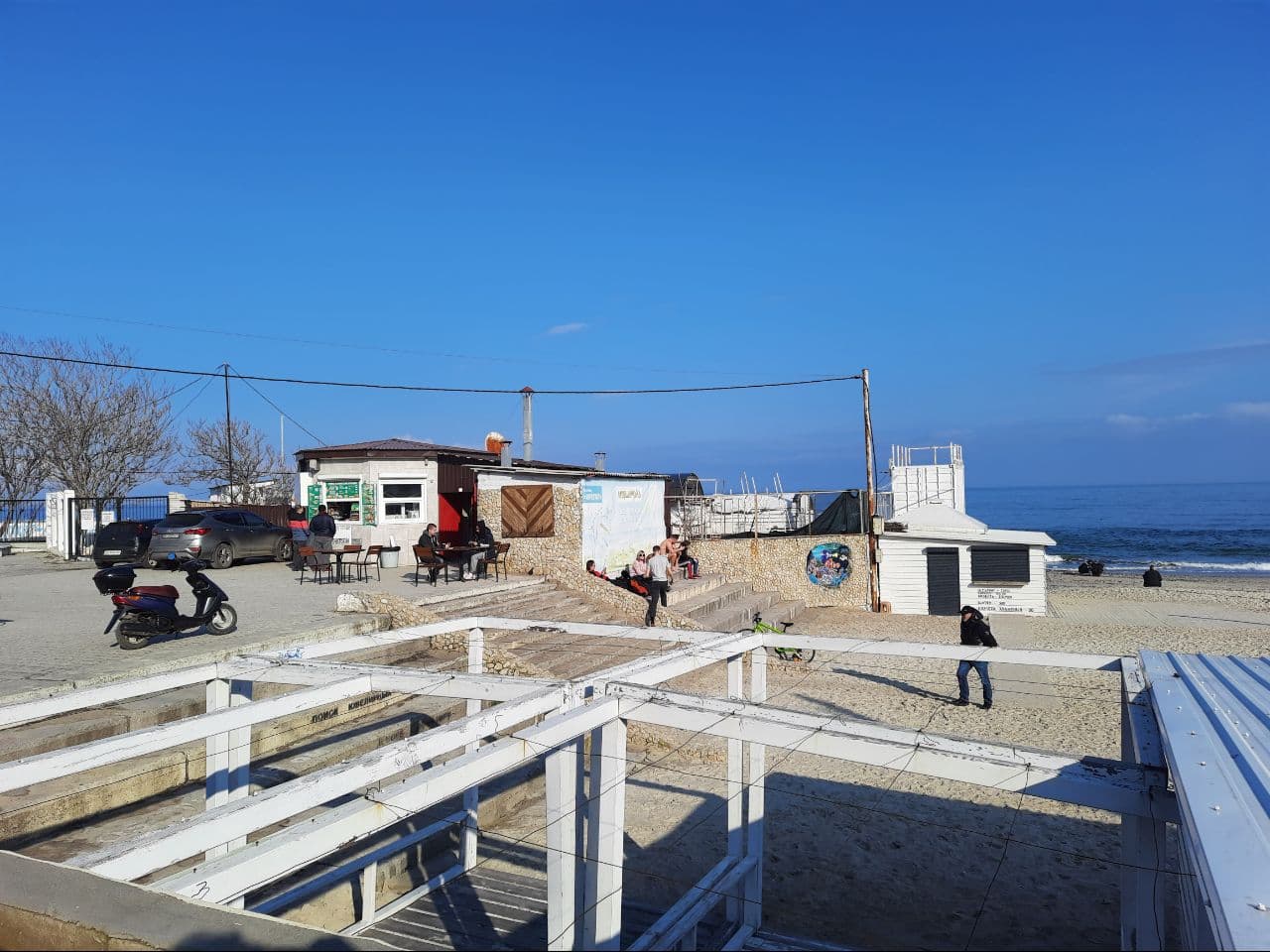 Как выглядят пляжи Одессы в марте 2021 года. Фото Марины Повертайло