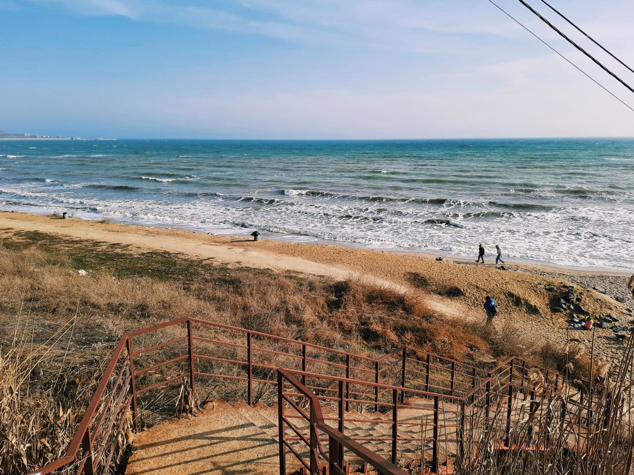 Как выглядят пляжи Одессы в марте 2021 года. Фото Марины Повертайло