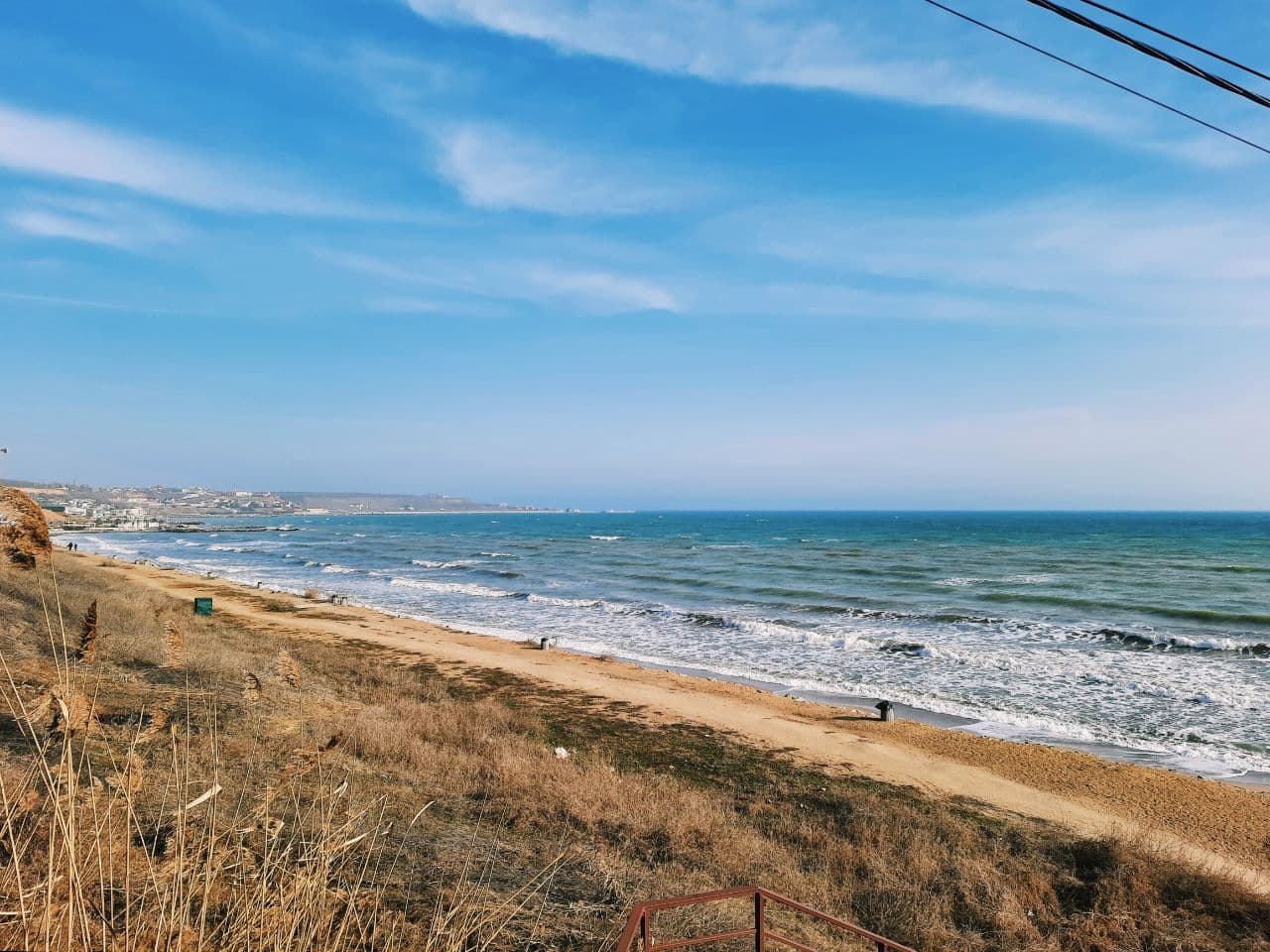 Как выглядят пляжи Одессы в марте 2021 года. Фото Марины Повертайло