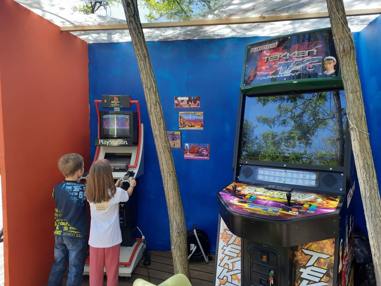 Первый Playstation и Арчери таг: в Зеленом театре проходит фестиваль игр. Фото автора