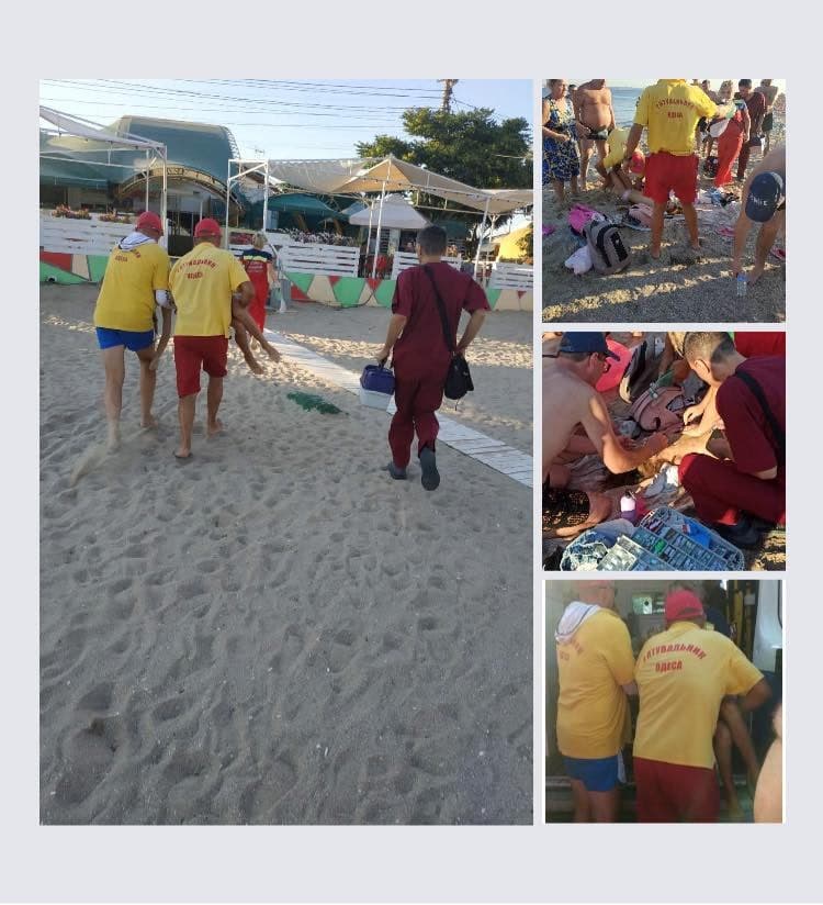 На пляже "Лузановка" в Одессе едва не утонула восьмилетняя девочка. Фото: департаменте муниципальной безопасности