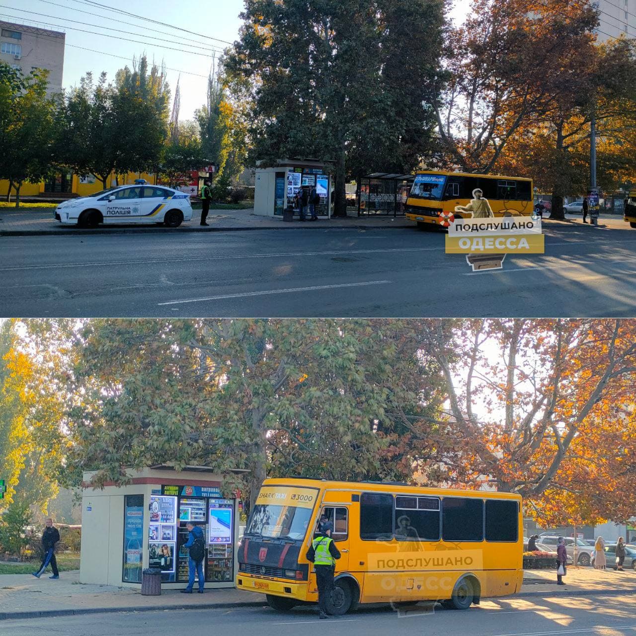 Проверка заполненности маршруток в Одессе 19 октября 2021 года. Фото: телеграм-канал "Подслушано Одесса"