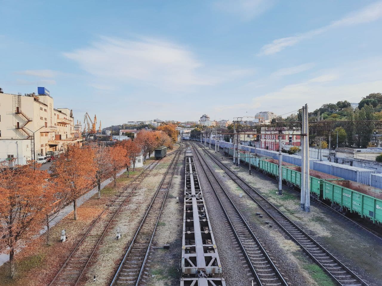 Порт в Одессе в октябре 2021 года. Фото Марины Повертайло