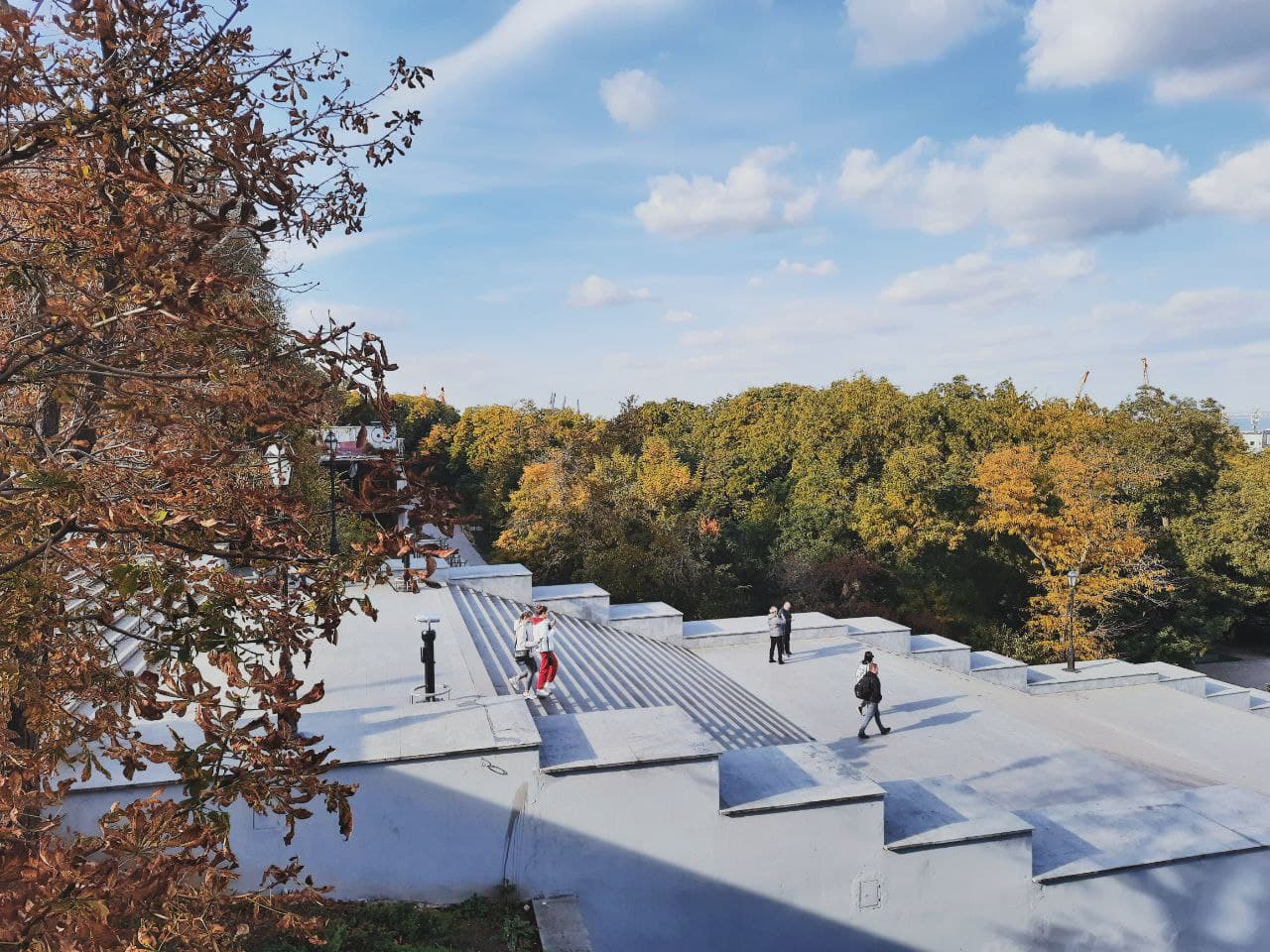 Потемкинская лестница в Одессе в октябре 2021 года. Фото Марины Повертайло