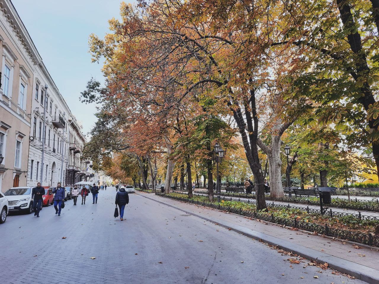 Приморский бульвар в Одессе в октябре 2021 года. Фото Марины Повертайло