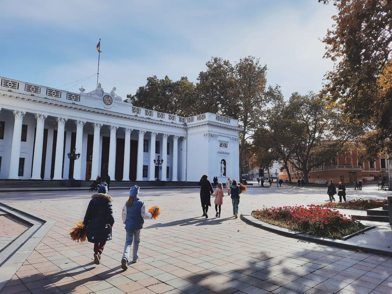 Думская площадь в Одессе в октябре 2021 года. Фото Марины Повертайло