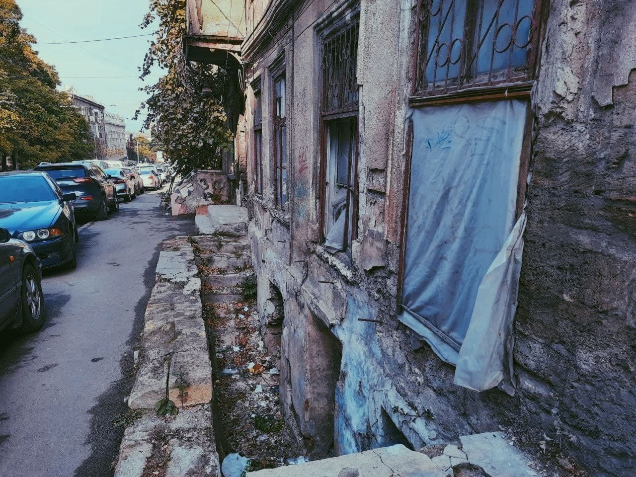 Польский спуск в Одессе осенью 2021 года. Фото Марины Повертайло