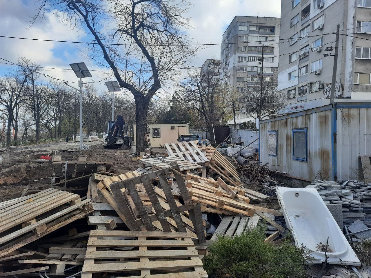 Реконструкция бульвара Жванецкого в Одессе.