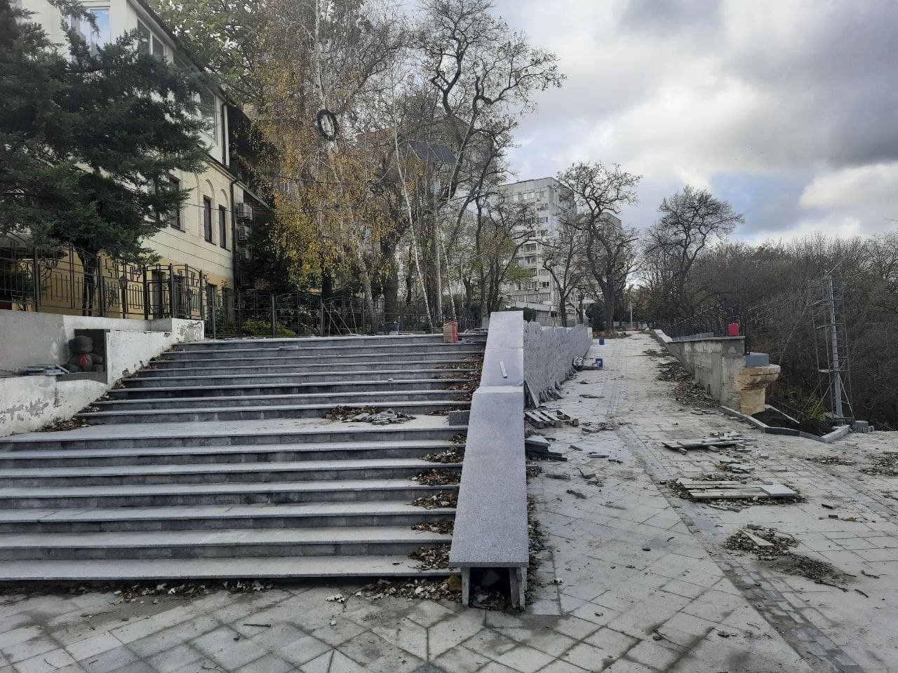 Реконструкция бульвара Жванецкого в Одессе.