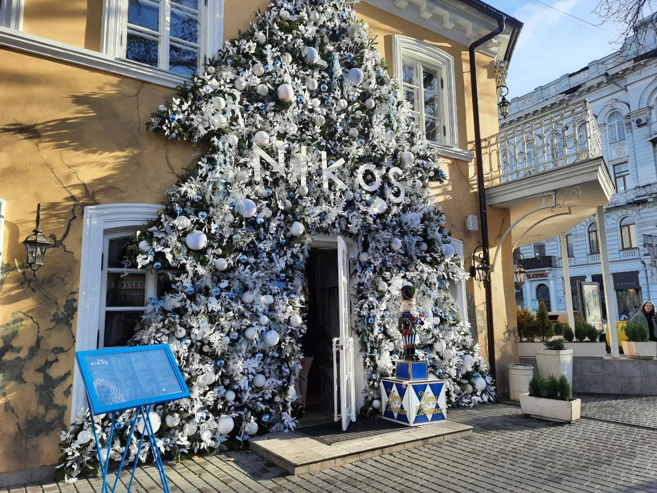 Ресторан Nikos в Одессе в декабре 2021 года.