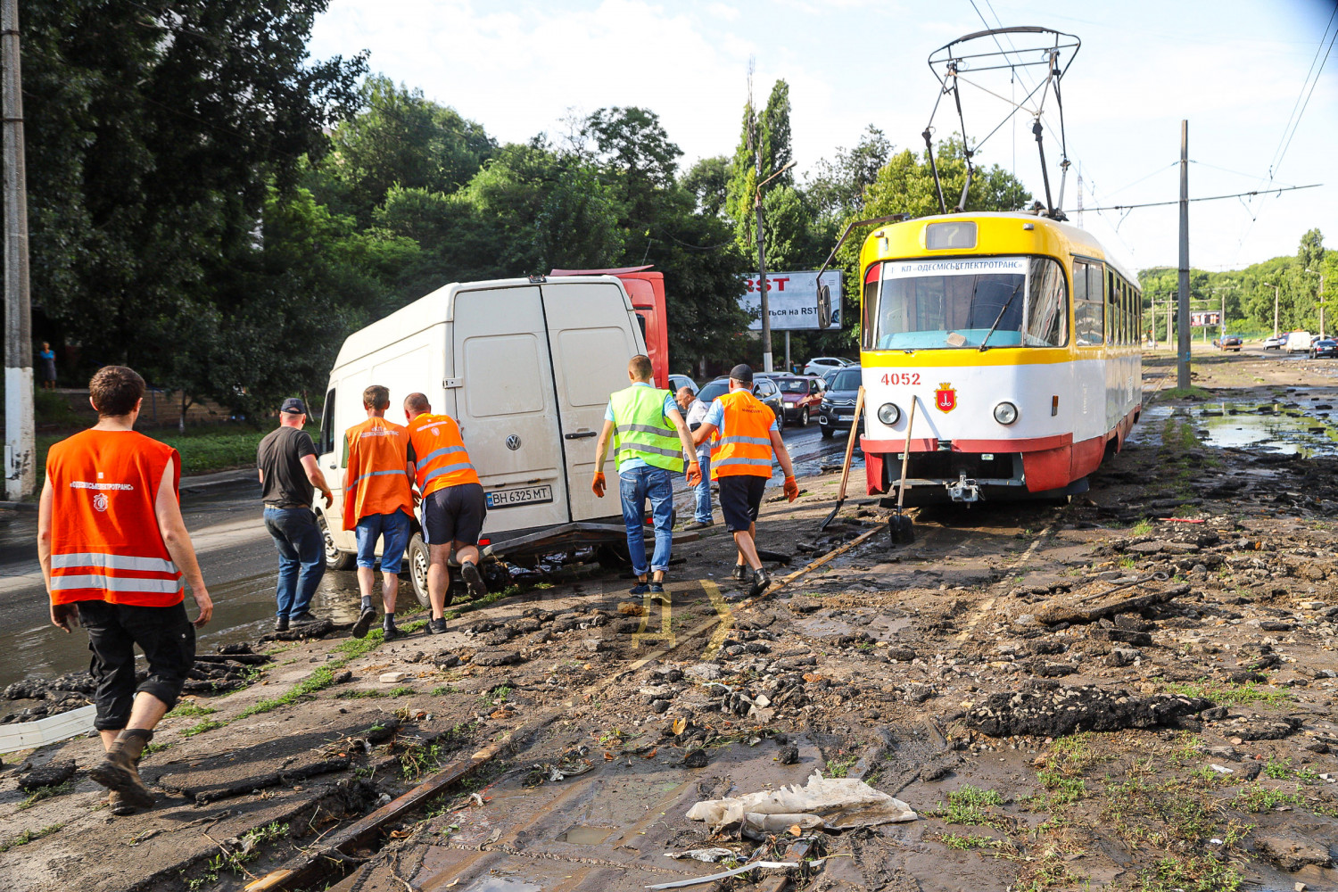 Как выглядит Одесса после ночного урагана 22 июля 2021 года. Фото: "Думская"
