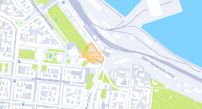 Пространство у Стамбульского парка. Карта: 2ГИС