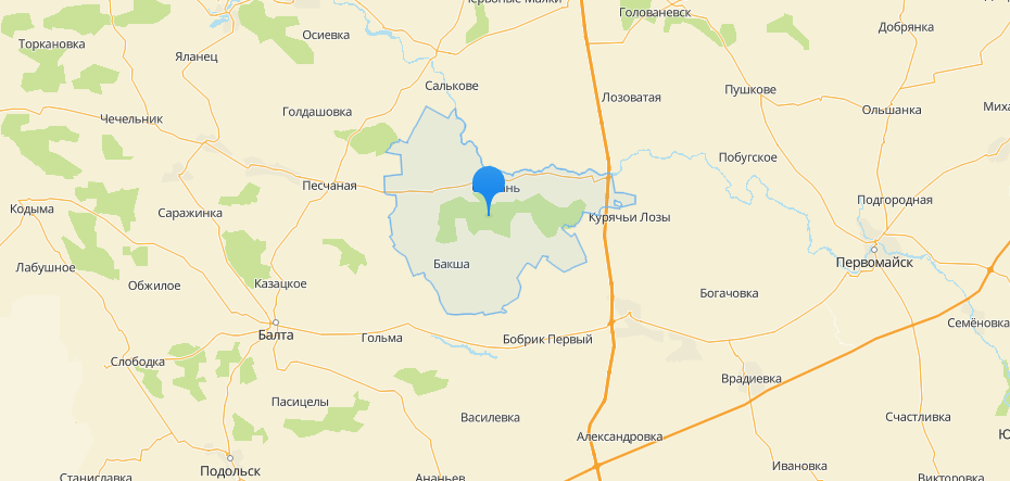 Савранский лес. Карта: 2ГИС