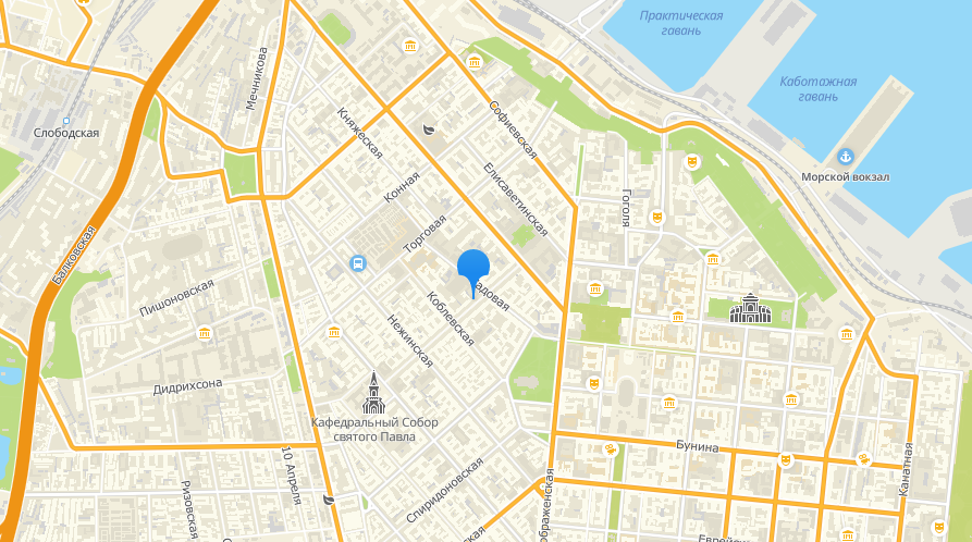 Одесская городская детская больница №1. Карта: 2ГИС