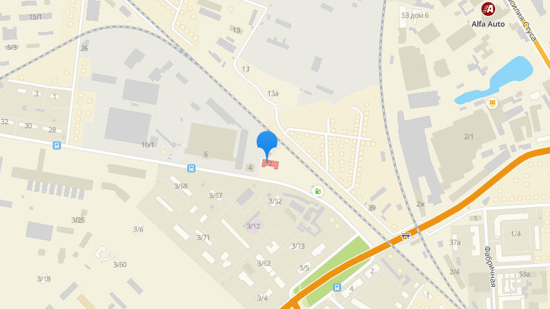 Центр первичной медико-санитарной помощи №10 на улице Житомирской. Карта: 2ГИС