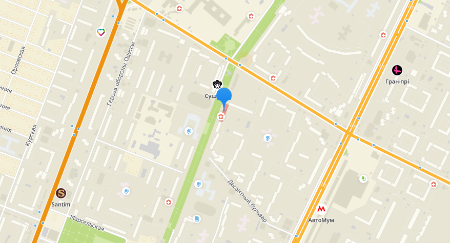 Консультативно-диагностический центр №29 на Крымской. Карта: 2ГИС