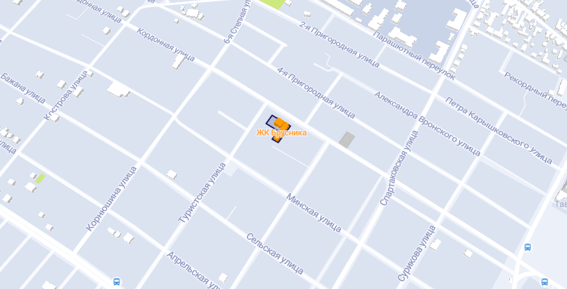 ЖК "Брусника" в Одессе. Карта: "ЛУН"