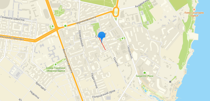 Тенистый переулок в Одессе.