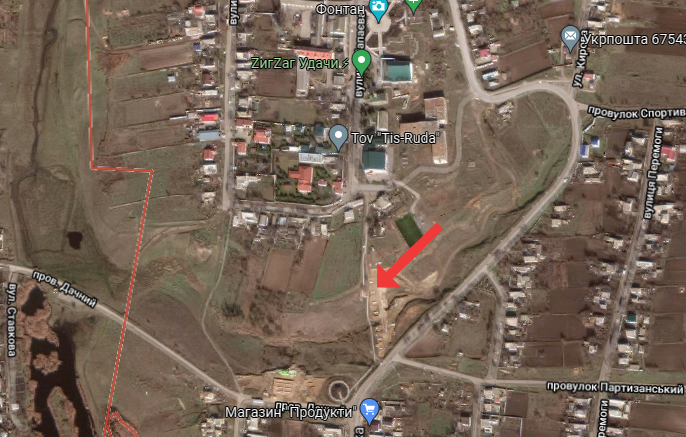 Балка в Визирке Одесской области, над которой построят мост за миллион долларов.