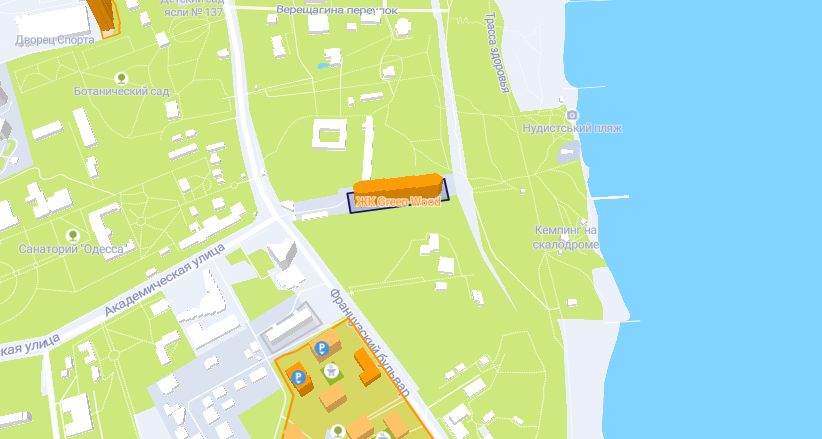 ЖК Green Wood. Карта: "ЛУН"