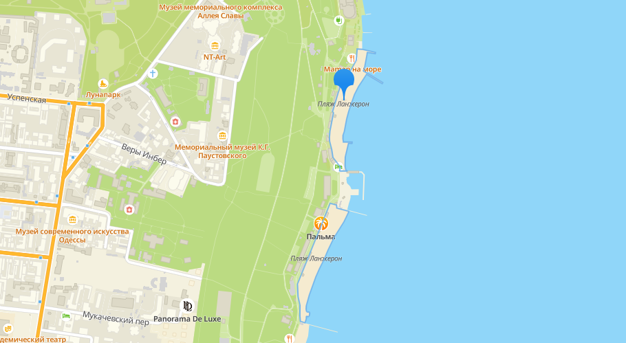 От "Ланжерона" до "Аркадии": как одесские пляжи готовятся к лету. Карта: 2ГИС