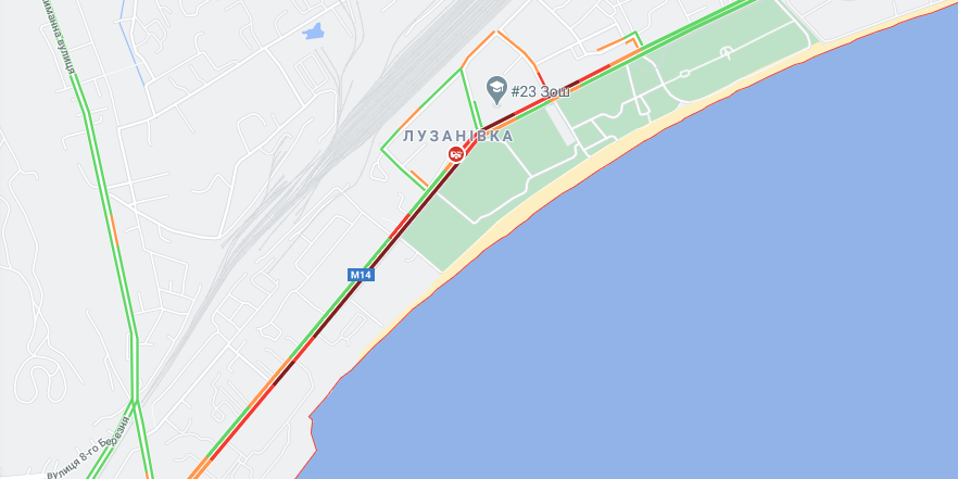 На Николаевской дороге произошло смертельное ДТП. Скриншот: GoogleMap