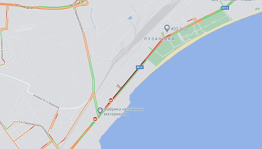 Снежная буря не прекращается: какая ситуация на дорогах Одессы. Карта: Google Map