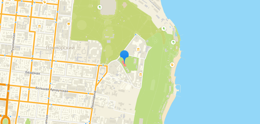 Городская клиническая больница №5 на Лидерсовсой бульваре. Карта: 2ГИС