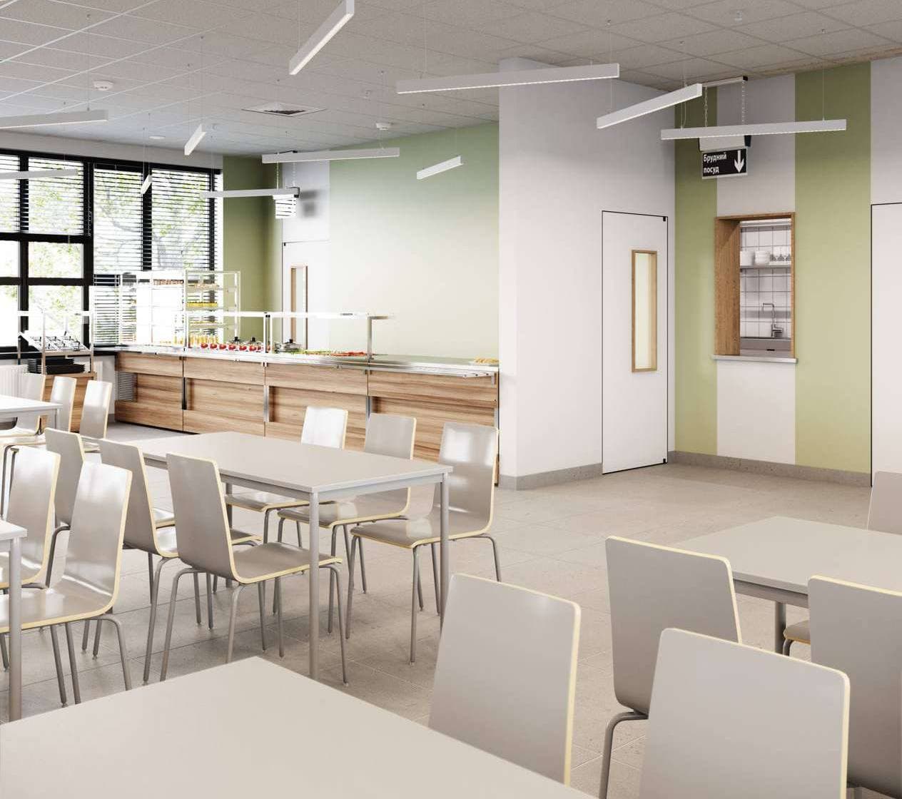 Дизайн интерьера обеденного зала.