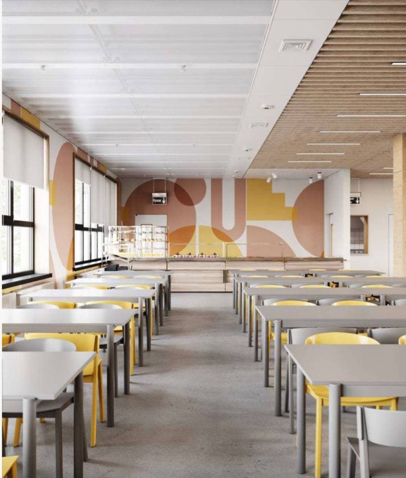 Дизайн интерьера обеденного зала.