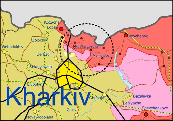 Карта боевых действий на Украине 30 апреля.