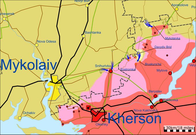 Карта боевых действий на Украине 31 мая.
