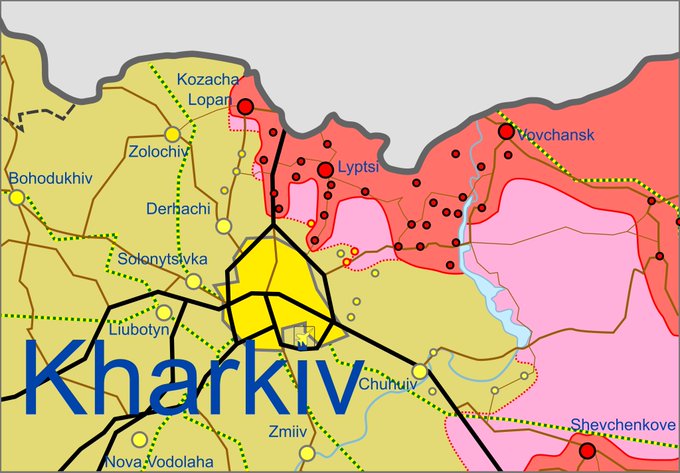 Карта боевых действий в Украине 27 апреля.