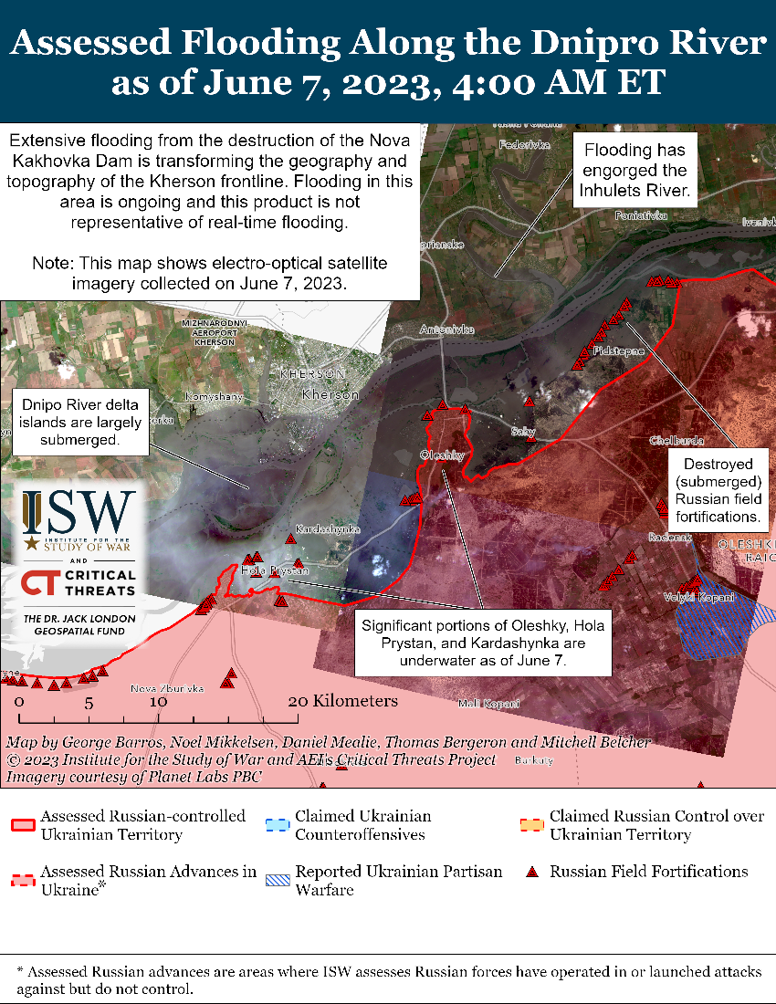 Карта боевых действий в Украине 8 июня.