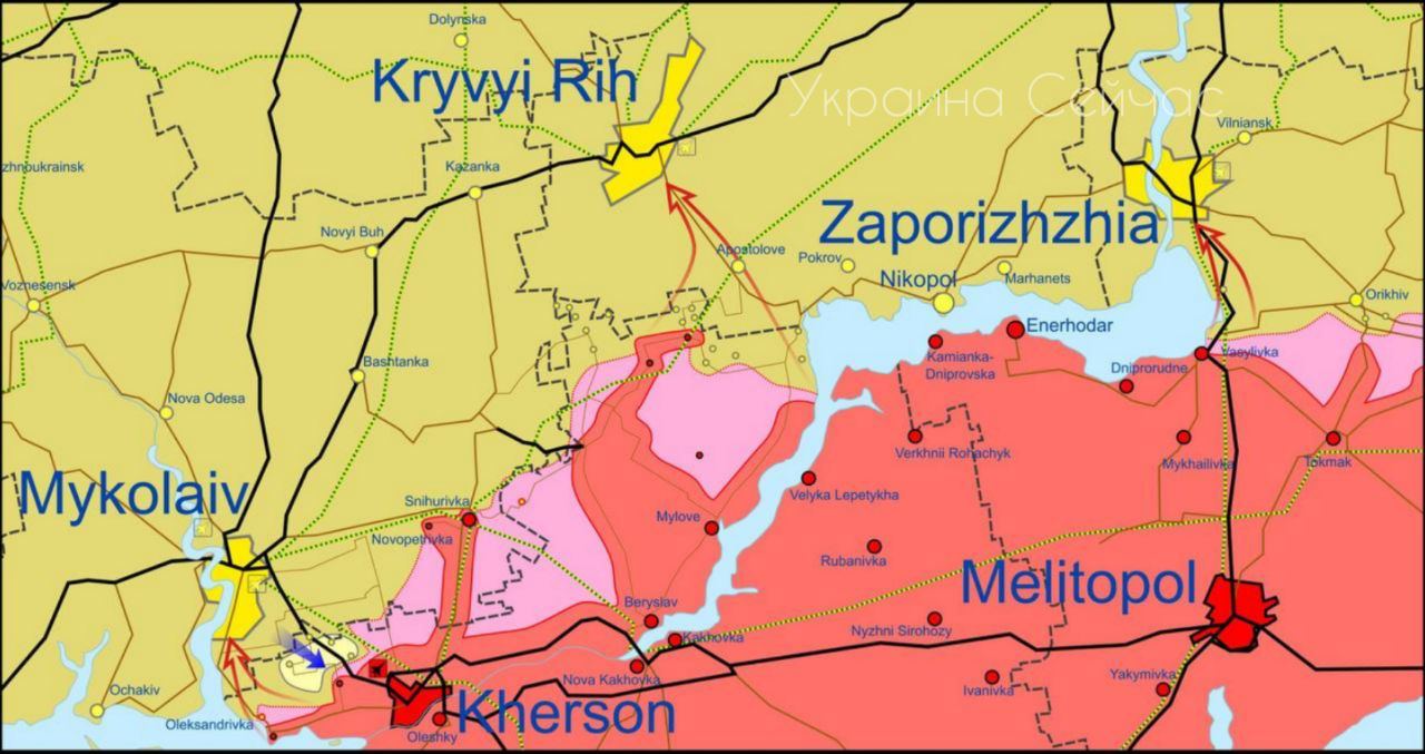 Карта боевых действий в Украине 26 апреля.