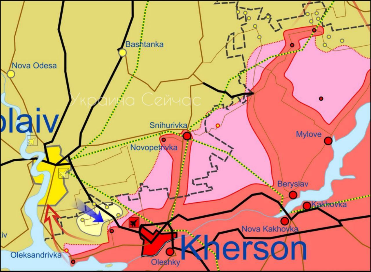 Карта боевых действий в Украине 26 апреля.