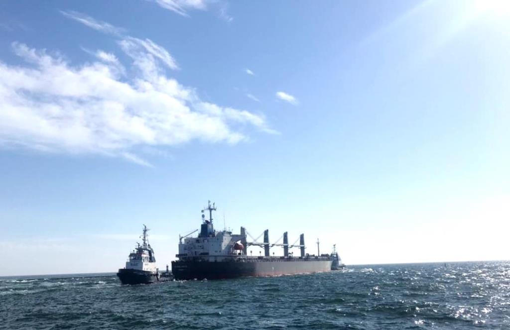 Из порта Черноморск вышло очередное судно с продовольствием.